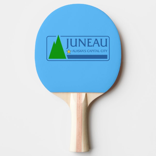 Flagga Juneau, Alaska Ping Pong Paddle Pingisracket (Framsidan)