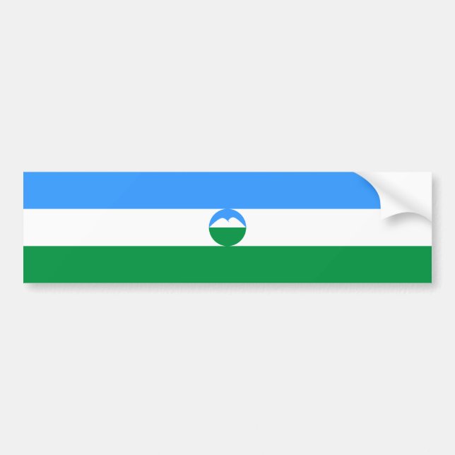 Flagga Kabardino Balkarien Bildekal (Framsidan)