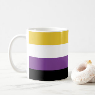 Flagga-kaffe av icke-binärt Färg Mugg