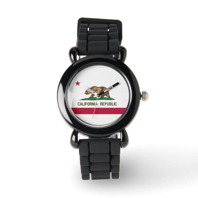 Flagga Kalifornien Armbandsur (Framsida)