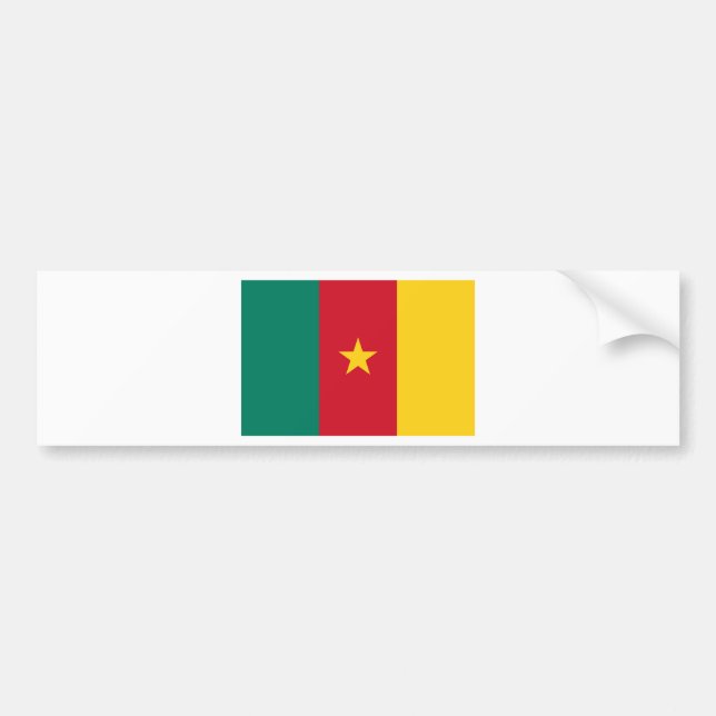 Flagga Kamerun Bildekal (Framsidan)