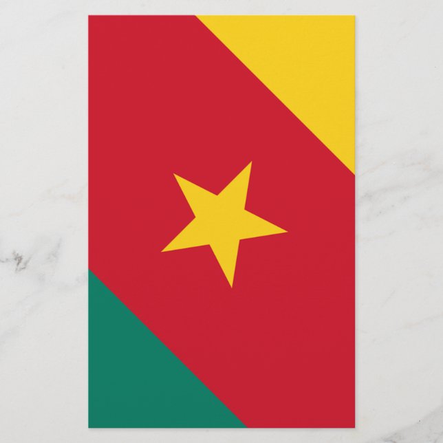 Flagga Kamerun Brevpapper (Framsida)