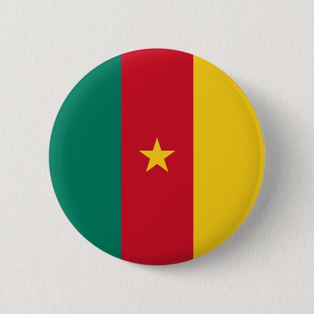 Flagga Kamerun Knapp (Framsida)