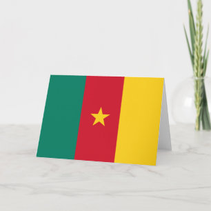 Flagga Kamerun Kort