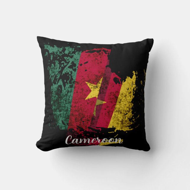 flagga Kamerun Kudde (Framsida)