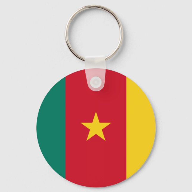 Flagga Kamerun Nyckelring (Framsida)