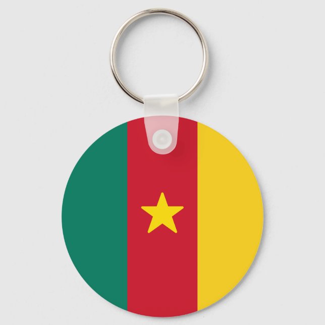 Flagga Kamerun Nyckelring (Framsida)