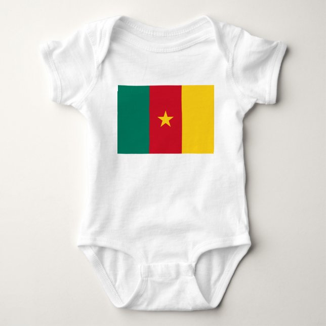 Flagga Kamerun T Shirt (Framsida)