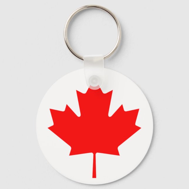 Flagga Kanada - Drapeau du Canada Nyckelring (Framsida)