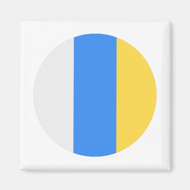 Flagga Kanarieöarna Magnet (Framsidan)