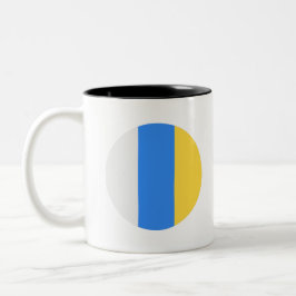Flagga Kanarieöarna Två-Tonad Mugg