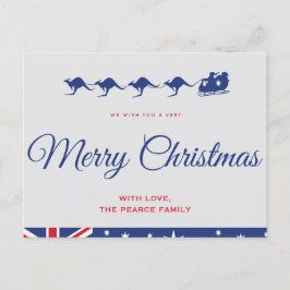 Flagga Kangaroo Merry Vykort