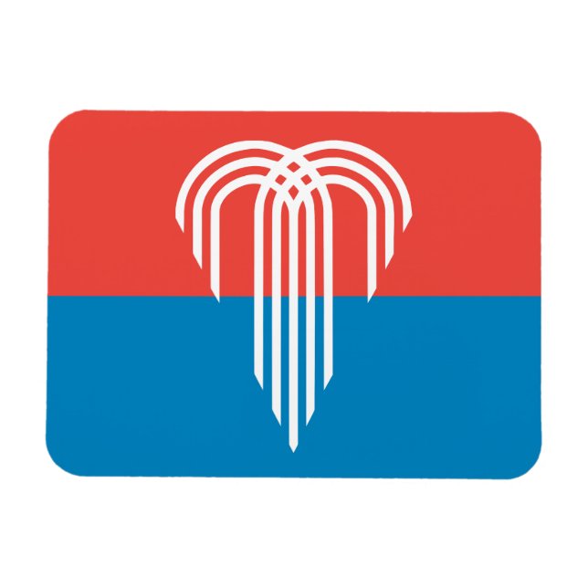 Flagga Kansas City (Missouri) Magnet (Horisontell)