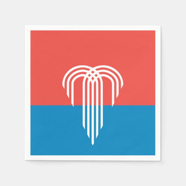 Flagga Kansas City, Missouri Pappersservett (Framsidan)