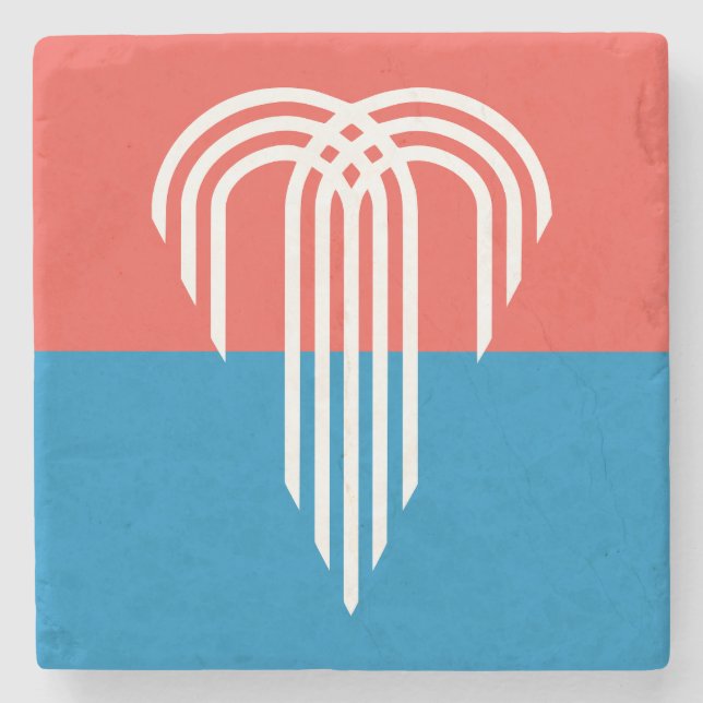 Flagga Kansas City (Missouri) Stenunderlägg (Framsidan)
