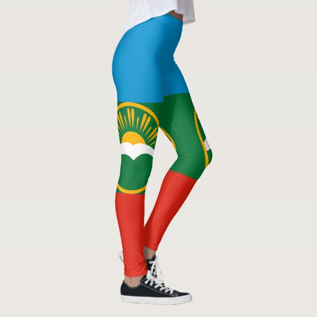Flagga Karachay-Tjerkessien Leggings (Höger)