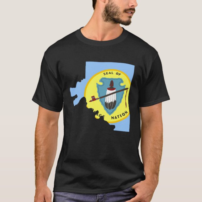 Flagga karta i Osagenationen T Shirt (Framsida)