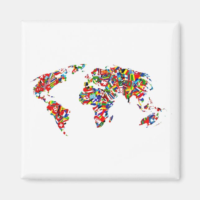 Flagga Karta Magnet (Framsidan)