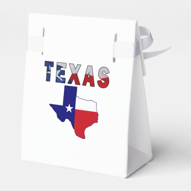 Flagga Karta med Texas Presentaskar (Baksidan Sidan)