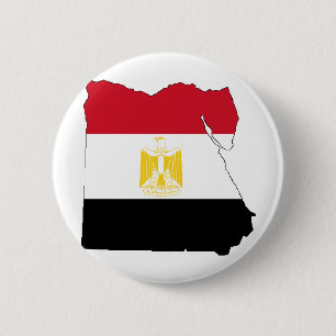 Flagga/Karta över Egypten Knapp