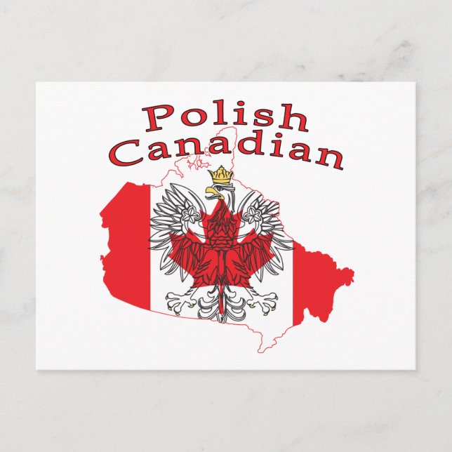 Flagga Karta, Polen Vykort (Framsida)