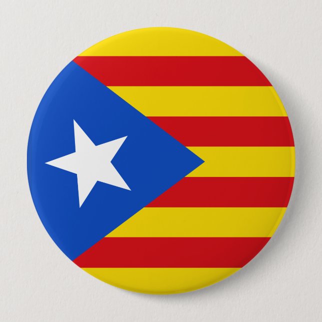 Flagga Katalonien Knapp (Framsida)