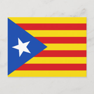 Flagga Katalonien Vykort
