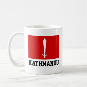 Flagga Katmandu, Nepal Kaffemugg
