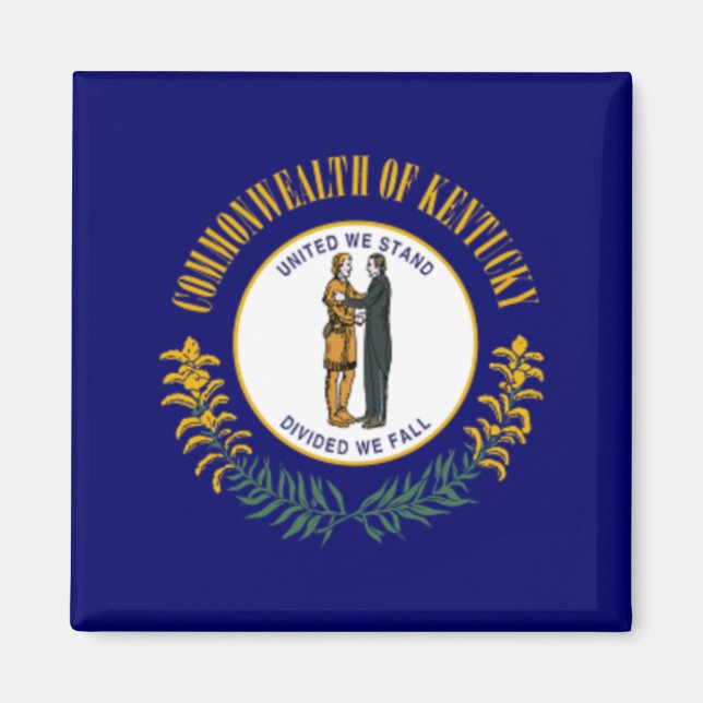 Flagga Kentucky Magnet (Framsidan)