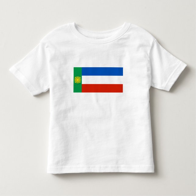 Flagga Khakassien T Shirt (Framsida)