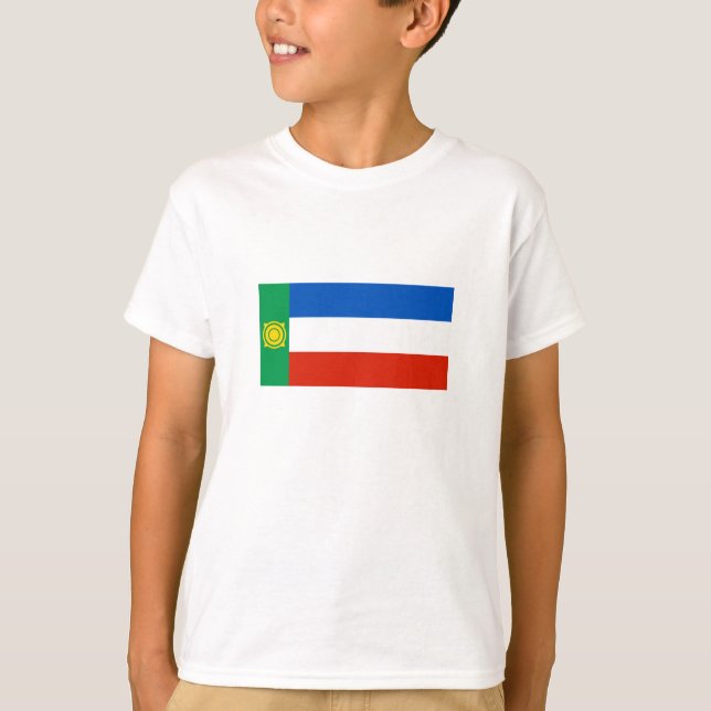 Flagga Khakassien T Shirt (Framsida)