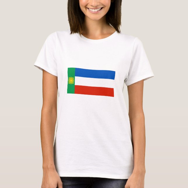 Flagga Khakassien T Shirt (Framsida)