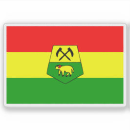 Flagga Khouribga, Marocko Klistermärken