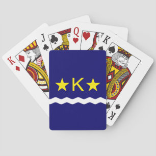 Flagga Kinshasa, Demokratiska republiken Kongos sp Casinokort