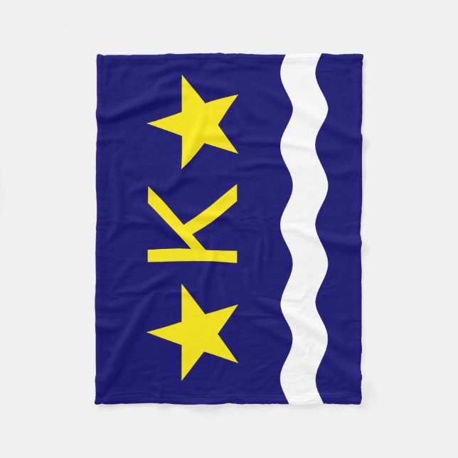 Flagga Kinshasa, Kongo Fleece Blanket (Framsidan)