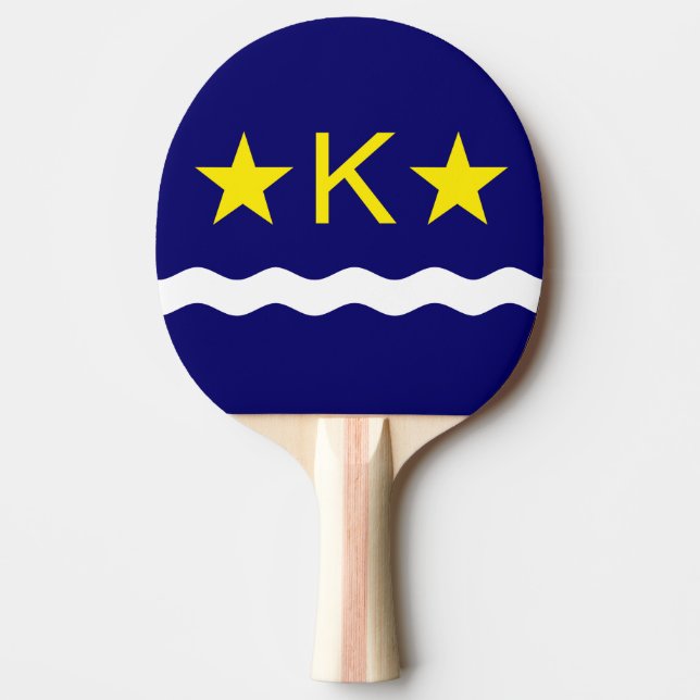 Flagga Kinshasa, Kongo Ping Pong Paddle Pingisracket (Framsidan)