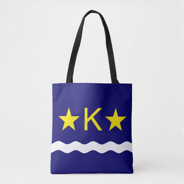 Flagga Kinshasa, Kongo Tote Bag Tygkasse (Framsida)