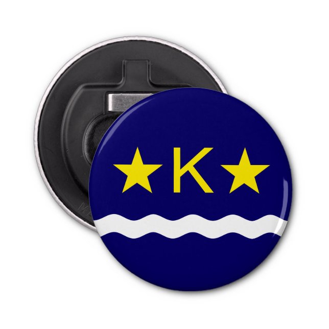 Flagga Kinshasa, öppnare i Kongo Flaska (Framsidan)