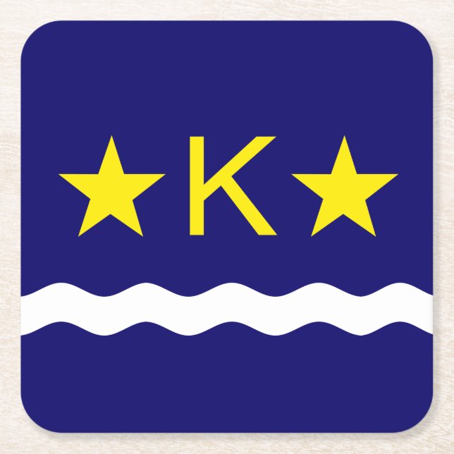 Flagga Kinshasa, Papper Underlägg på Kongotorget Kvadrat (Framsidan)