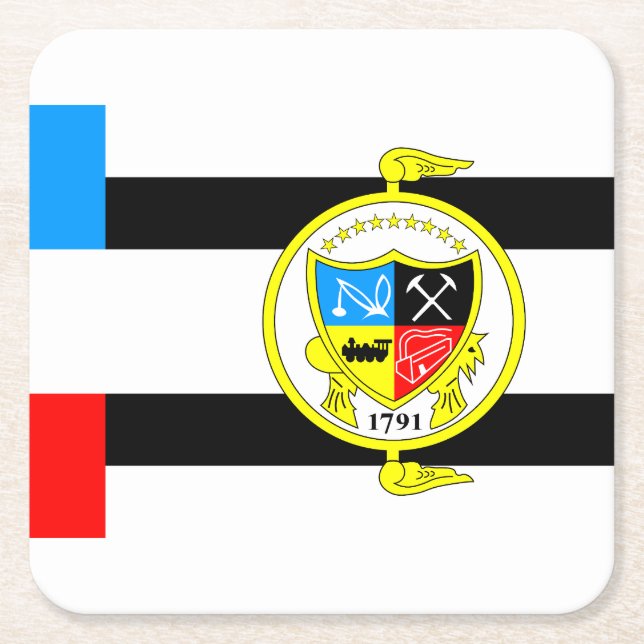 Flagga Knoxville, Tennessee Underlägg Papper Kvadrat (Framsidan)