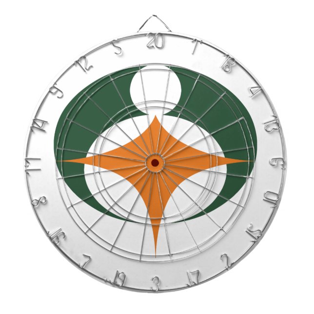 Flagga Koga, Shiga, Japan Darttavla (Framsidan)