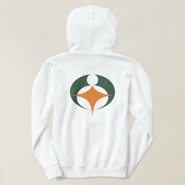 Flagga Koga, Shiga, Japan Sweatshirt Med Luva (Design baksida)