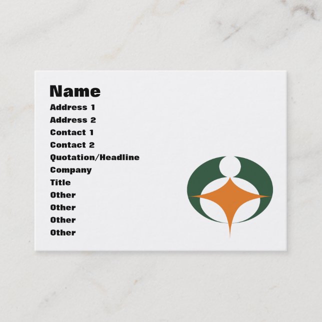 Flagga Koga, Shiga, Japan Visitkort (Framsida)