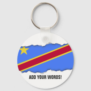 Flagga Kongo Nyckelring