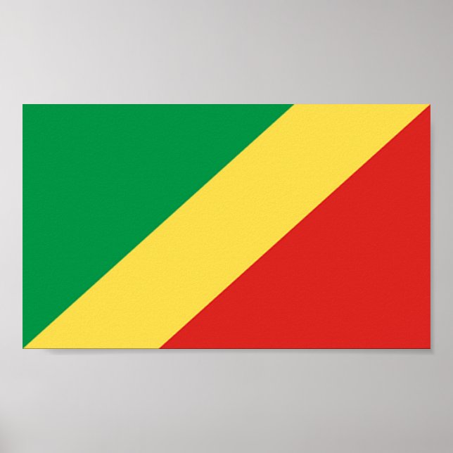 Flagga Kongo Poster (Framsidan)