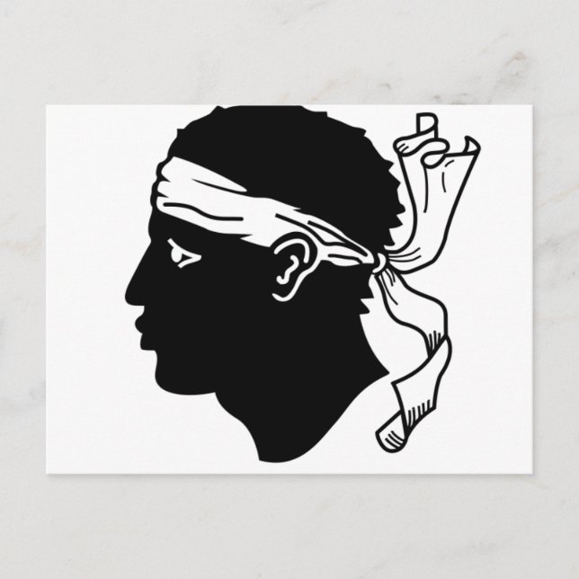 Flagga Korsika Vykort (Framsida)