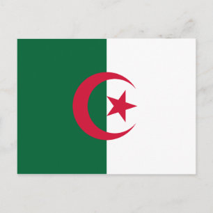 Flagga-kort för Algeriet (Algeriet) Vykort