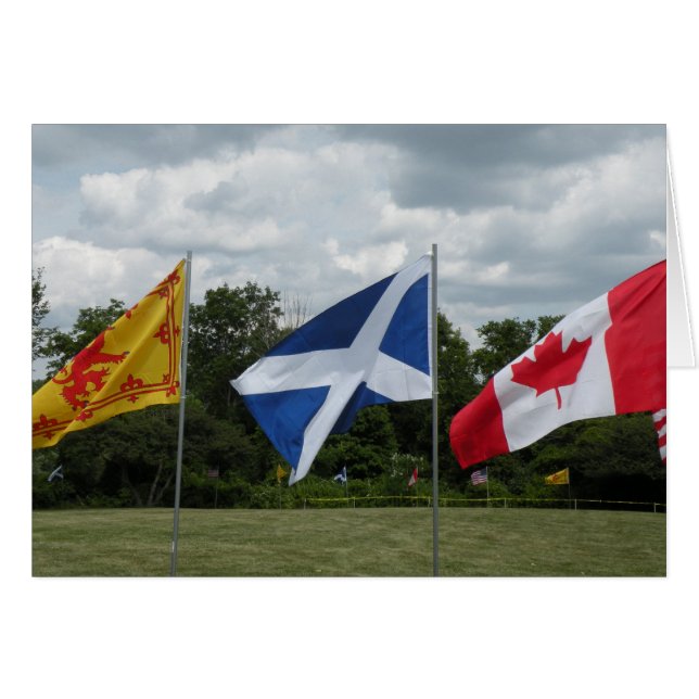 Flagga-kort OBS Kort (Framsidan Horizontal)