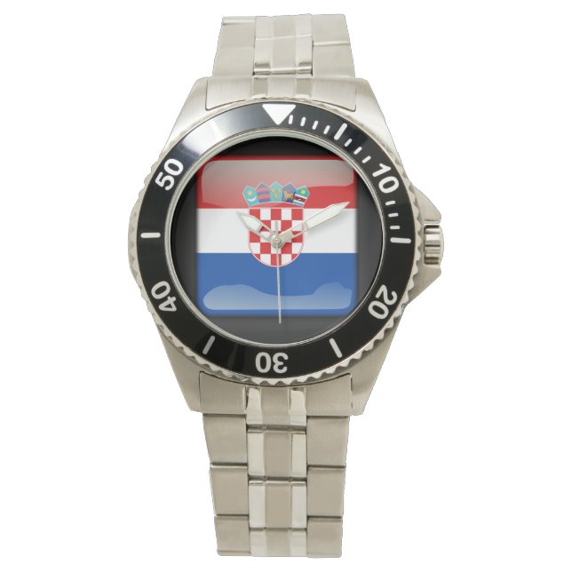 Flagga_Kroatien Armbandsur (Framsida)
