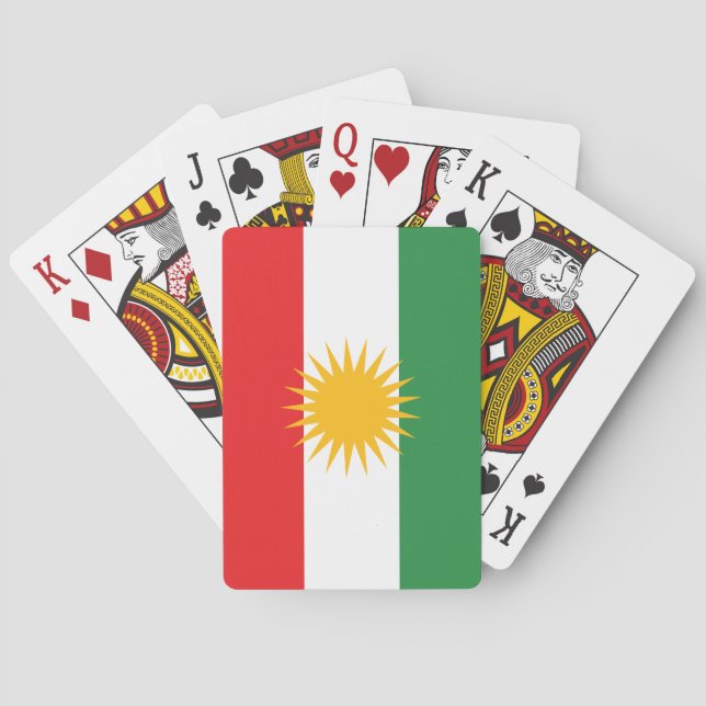 Flagga Kurdistan Casinokort (Baksidan)